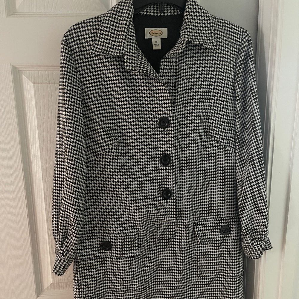 Talbots Houndstooth coat dress -Size 10